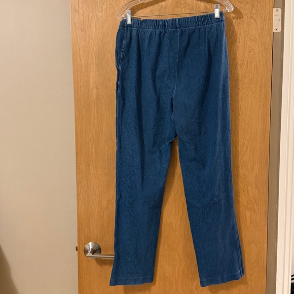 Bundle Three Lands' End Elastic Waist Pants - Picture 3 of 16